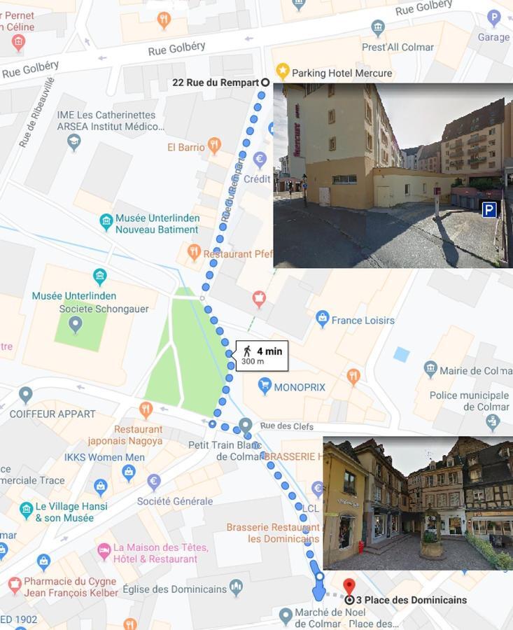 Sous Les Tilleuls Parking Hypercentre 4-6 Personnes Colmar Kültér fotó
